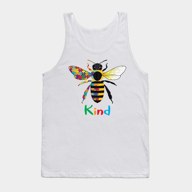 Be Kind Autism Awareness T-shirt Tank Top by danielsho90